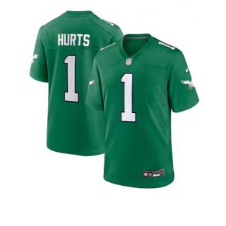 Jalen Hurts , Philadelphia Eagles Nike Alternate Game Jersey - Kelly Green